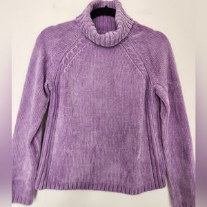 Debbie Morgan Turtleneck Lilac Sweater Size S